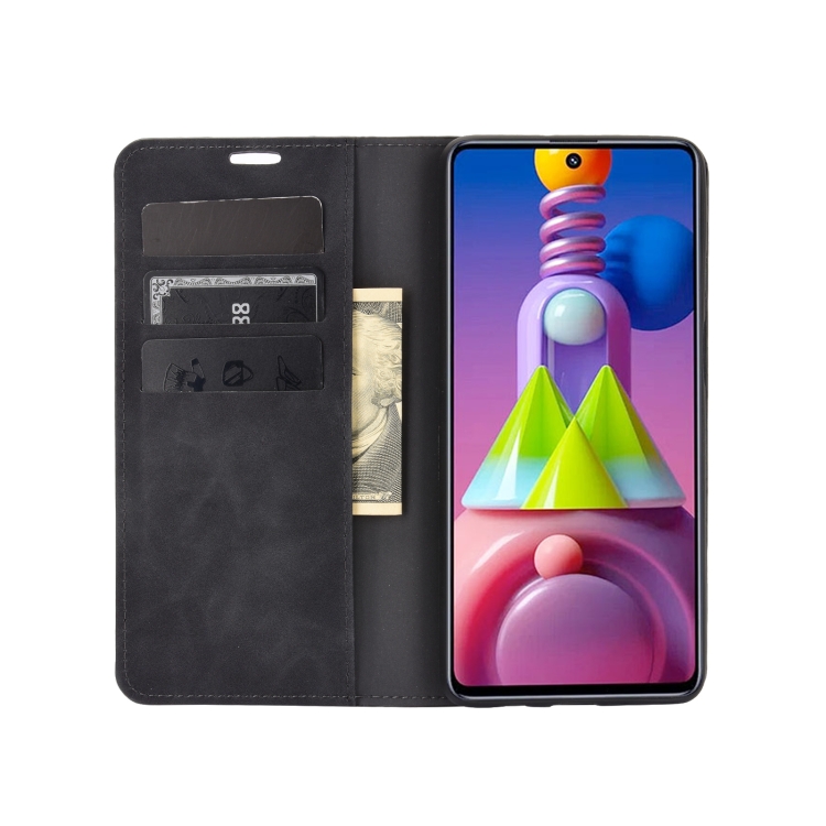 For Samsung Galaxy M51 (Side Fingerprint) Retro-skin Business