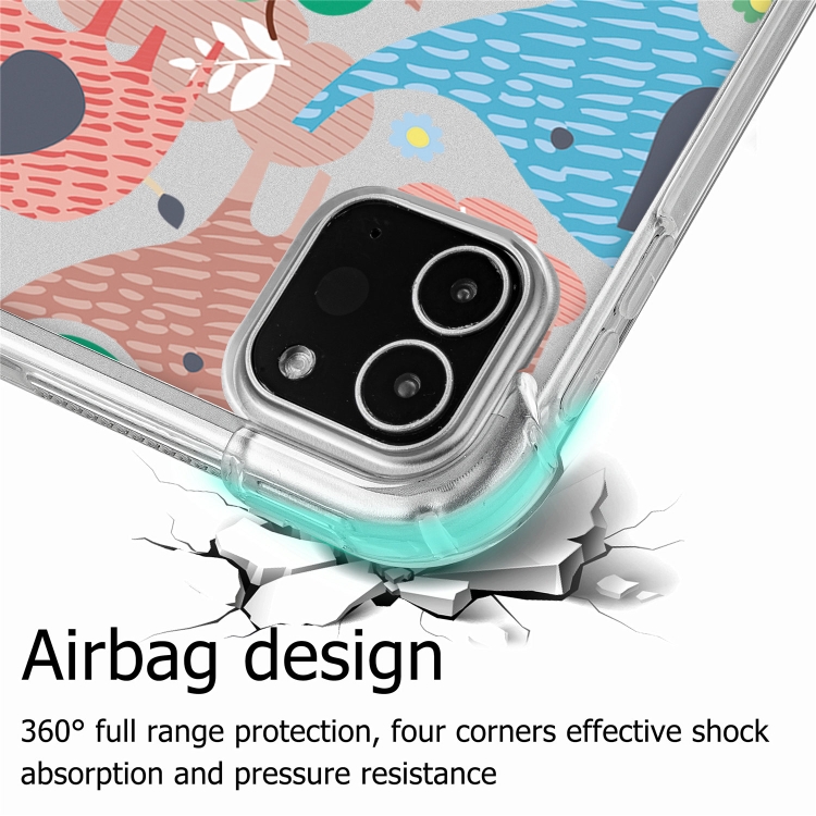 For iPad Pro 12.9 inch 2022 / 2021 / 2020 Colored Drawing Four-Corners Shockproof TPU Tablet Case(Color Elephant) For iPad Pro 12.9 inch 2022 / 2021 / 2020 Colored Drawing Four-Corners Shockproof TPU Tablet Case(Color Elephant)