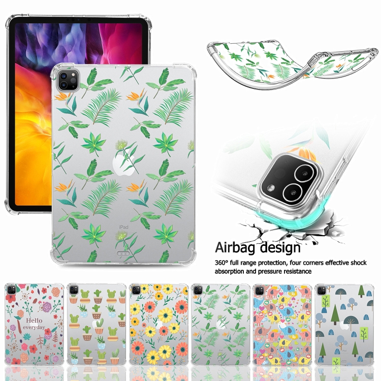 For iPad Pro 12.9 inch 2022 / 2021 / 2020 Colored Drawing Four-Corners Shockproof TPU Tablet Case(Color Elephant) For iPad Pro 12.9 inch 2022 / 2021 / 2020 Colored Drawing Four-Corners Shockproof TPU Tablet Case(Color Elephant)
