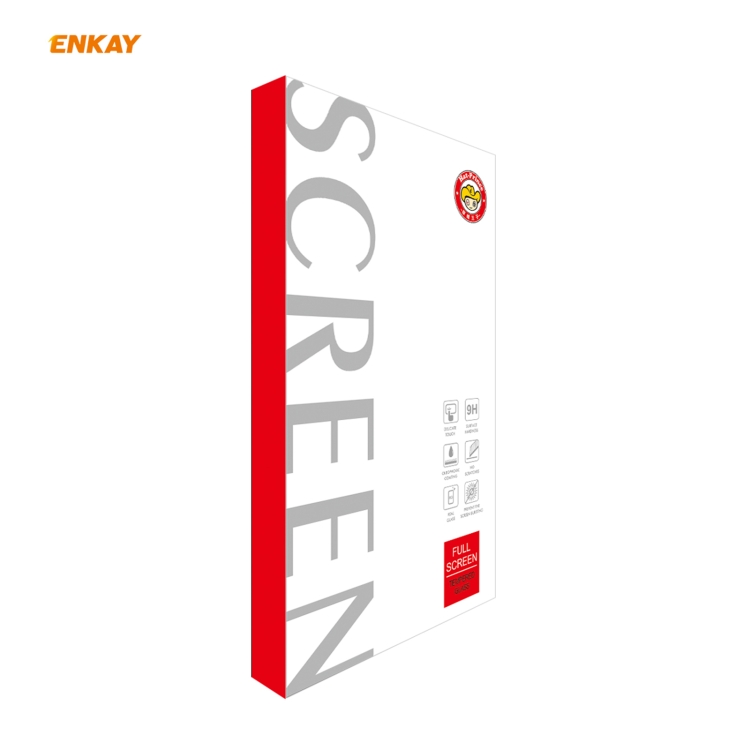 For iPhone 12 Pro Max 2pcs ENKAY Hat-Prince 0.26mm 9H 6D Curved Full Coverage Tempered Glass Protector