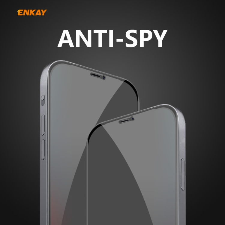 For iPhone 12 / 12 Pro 5pcs ENKAY Hat-Prince 0.26mm 9H 6D Privacy Anti-spy Full Screen Tempered Glass Film 6.1 For iPhone 12 / 12 Pro 5pcs ENKAY Hat-Prince 0.26mm 9H 6D Privacy Anti-spy Full Screen Tempered Glass Film 6.1