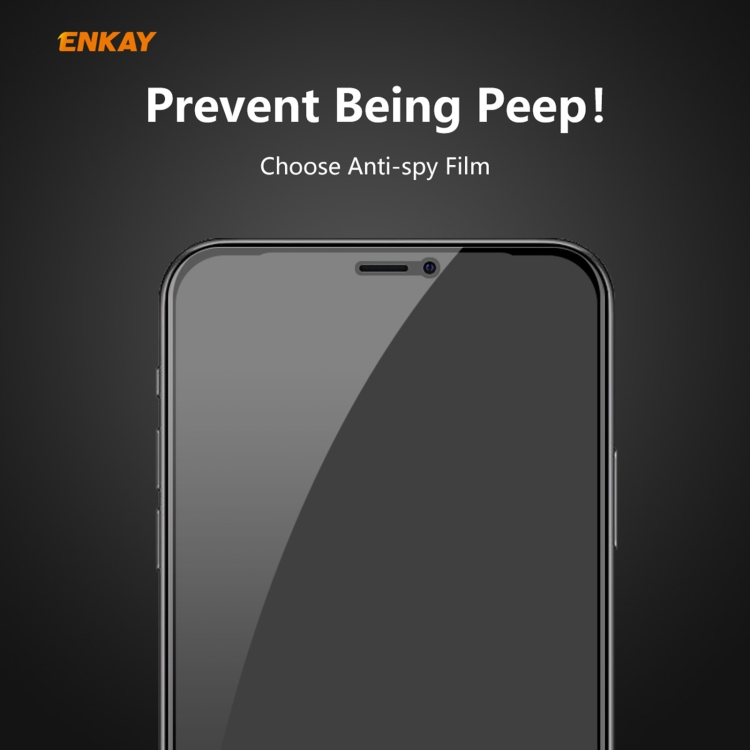 For iPhone 12 / 12 Pro 5pcs ENKAY Hat-Prince 0.26mm 9H 6D Privacy Anti-spy Full Screen Tempered Glass Film 6.1 For iPhone 12 / 12 Pro 5pcs ENKAY Hat-Prince 0.26mm 9H 6D Privacy Anti-spy Full Screen Tempered Glass Film 6.1