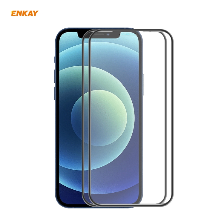 For iPhone 12 mini 2pcs ENKAY Hat-Prince Anti-drop Full Glue Tempered Glass Full Screen Film Anti-fall Protector For iPhone 12 mini 2pcs ENKAY Hat-Prince Anti-drop Full Glue Tempered Glass Full Screen Film Anti-fall Protector