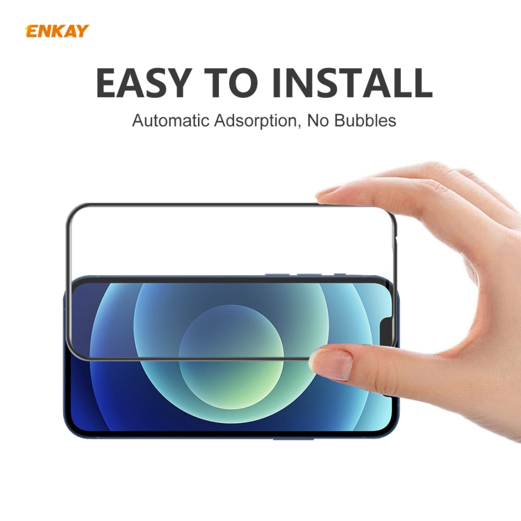 For iPhone 12 / 12 Pro 5pcs ENKAY Hat-Prince Anti-drop Full Glue Tempered Glass Full Screen Film Anti-fall Protector For iPhone 12 / 12 Pro 5pcs ENKAY Hat-Prince Anti-drop Full Glue Tempered Glass Full Screen Film Anti-fall Protector