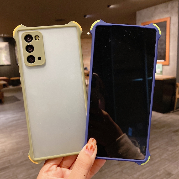 For Galaxy Note20 TPU + PC Four-Corner Shockproof Skin-feel Case(Green) For Galaxy Note20 TPU + PC Four-Corner Shockproof Skin-feel Case(Green)