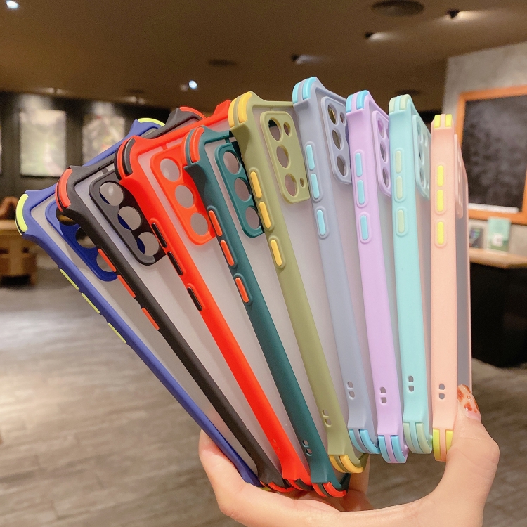 For Galaxy Note20 TPU + PC Four-Corner Shockproof Skin-feel Case(Green) For Galaxy Note20 TPU + PC Four-Corner Shockproof Skin-feel Case(Green)