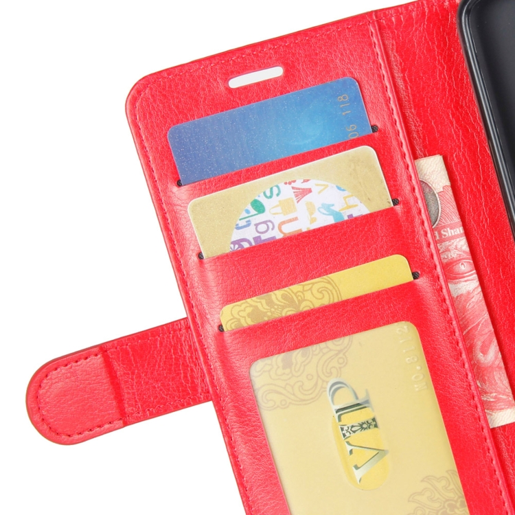 For Samsung Galaxy S21 5G R64 Texture Single Horizontal Flip Protective Case with Holder & Card Slots & Wallet& Photo Frame(Red)