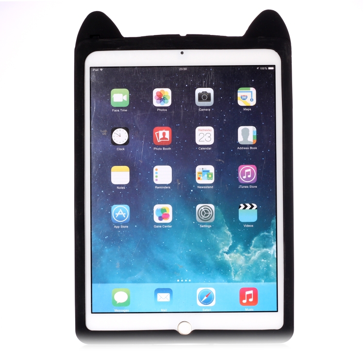 Cat Whiskers Pattern Silicone Protective Case for iPad 9.7 (2018) & iPad 9.7 (2017) & Pro 9.7 inch & Air 2 & Air(black) Cat Whiskers Pattern Silicone Protective Case for iPad 9.7 (2018) & iPad 9.7 (2017) & Pro 9.7 inch & Air 2 & Air(black)