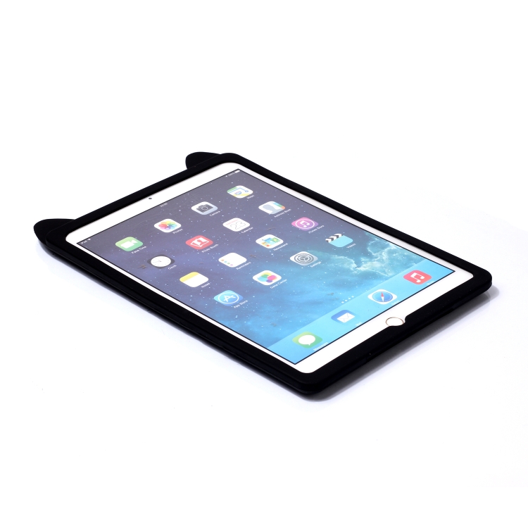 Cat Whiskers Pattern Silicone Protective Case for iPad 9.7 (2018) & iPad 9.7 (2017) & Pro 9.7 inch & Air 2 & Air(black) Cat Whiskers Pattern Silicone Protective Case for iPad 9.7 (2018) & iPad 9.7 (2017) & Pro 9.7 inch & Air 2 & Air(black)