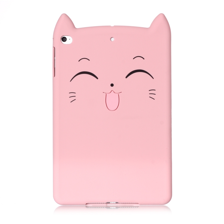 Happy Cat Pattern Set Silicone Protective Case for iPad mini 5 / mini 4 / mini 3 / mini 2 / mini(Pink) Happy Cat Pattern Set Silicone Protective Case for iPad mini 5 / mini 4 / mini 3 / mini 2 / mini(Pink)