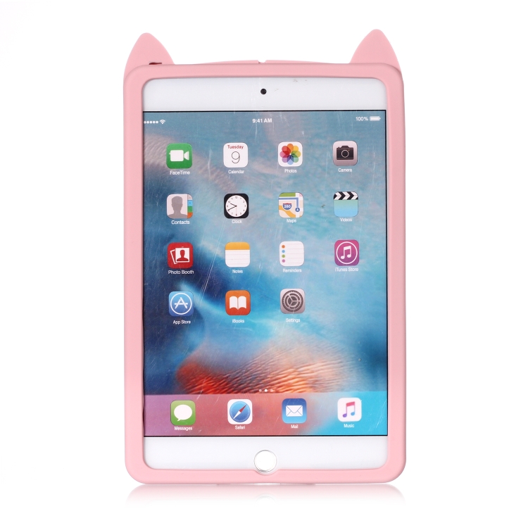 Happy Cat Pattern Set Silicone Protective Case for iPad mini 5 / mini 4 / mini 3 / mini 2 / mini(Pink) Happy Cat Pattern Set Silicone Protective Case for iPad mini 5 / mini 4 / mini 3 / mini 2 / mini(Pink)