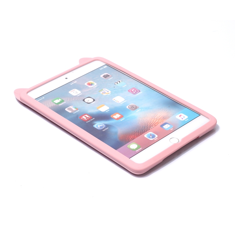 Happy Cat Pattern Set Silicone Protective Case for iPad mini 5 / mini 4 / mini 3 / mini 2 / mini(Pink) Happy Cat Pattern Set Silicone Protective Case for iPad mini 5 / mini 4 / mini 3 / mini 2 / mini(Pink)