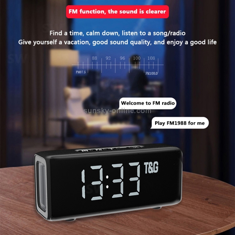 Radio Reloj Despertador Irt Bluetooth Fm Micsd Mp3 Lcd Clock