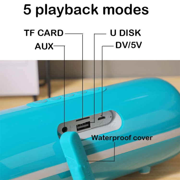 T&G TG183 TWS Mini Wireless Bluetooth Speaker, Supports AUX / USB 2.0 / FM / 32GB TF Card or Micro SD Card(Blue) T&G TG183 TWS Mini Wireless Bluetooth Speaker, Supports AUX / USB 2.0 / FM / 32GB TF Card or Micro SD Card(Blue)