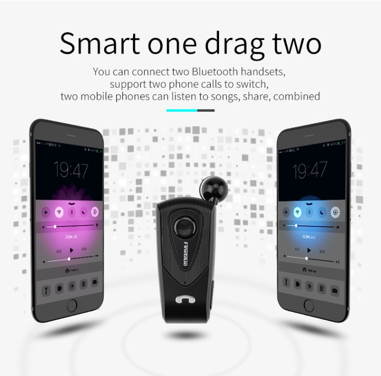 Fineblue F930 CSR4.1 Retractable Cable Caller Vibration Reminder Anti-theft Bluetooth Headset Fineblue F930 CSR4.1 Retractable Cable Caller Vibration Reminder Anti-theft Bluetooth Headset