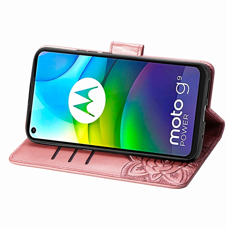 Compre Para Motorola Moto G73 5G Teléfono de Cuero Funda de la Carcasa Del  Teléfono de la Billetera - Oro Rosa en China