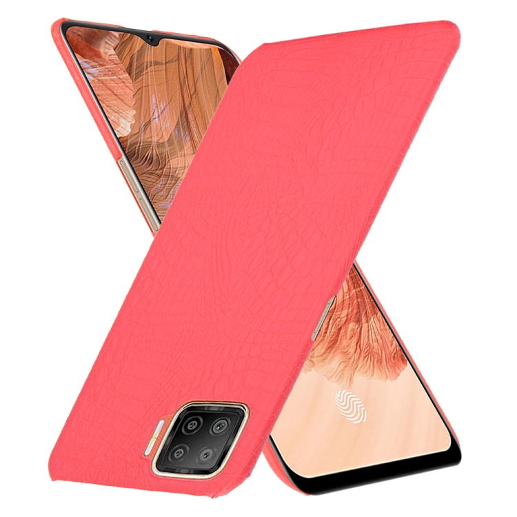Pour OPPO F17 A73 2020 Antichoc Crocodile Texture PC PU Case