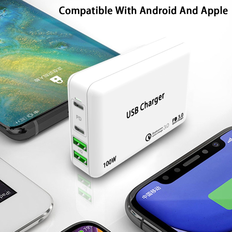 PD65W-A9 PD 65W Dual Dort USB-C / Type-C + Dual USB Charger with 5A USB-C / Type-C to USB-C / Type-C Fast Charging Cable for Apple MacBook Series US Plug PD65W-A9 PD 65W Dual Dort USB-C / Type-C + Dual USB Charger with 5A USB-C / Type-C to USB-C / Type-C Fast Charging Cable for Apple MacBook Series US Plug
