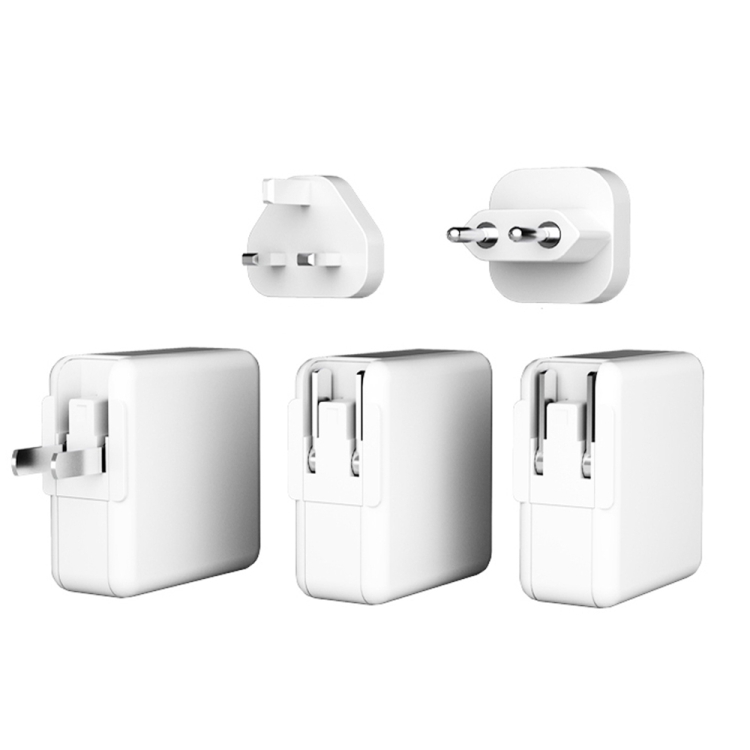 KP-GAN65-3 65W PD Dual Type-C + 30W USB GAN Charger for Apple / Huawei / Samsung, with US Plug / EU Plug / UK Plug Black