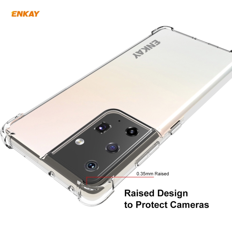 For Samsung Galaxy S21 Ultra 5G Hat-Prince ENKAY Clear TPU Shockproof Case Soft Anti-slip Cover For Samsung Galaxy S21 Ultra 5G Hat-Prince ENKAY Clear TPU Shockproof Case Soft Anti-slip Cover