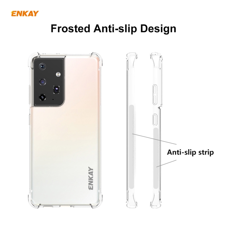 For Samsung Galaxy S21 Ultra 5G Hat-Prince ENKAY Clear TPU Shockproof Case Soft Anti-slip Cover For Samsung Galaxy S21 Ultra 5G Hat-Prince ENKAY Clear TPU Shockproof Case Soft Anti-slip Cover
