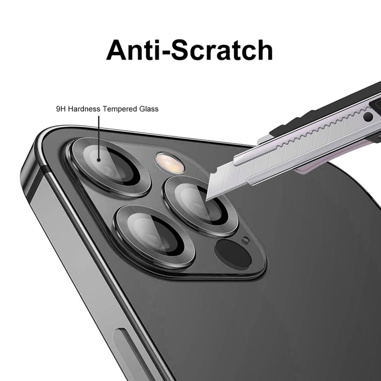 For iPhone 12 Pro ENKAY Hat-Prince Aluminium Alloy + Tempered Glass Camera Lens Cover Full Coverage Protector(Black) For iPhone 12 Pro ENKAY Hat-Prince Aluminium Alloy + Tempered Glass Camera Lens Cover Full Coverage Protector(Black)