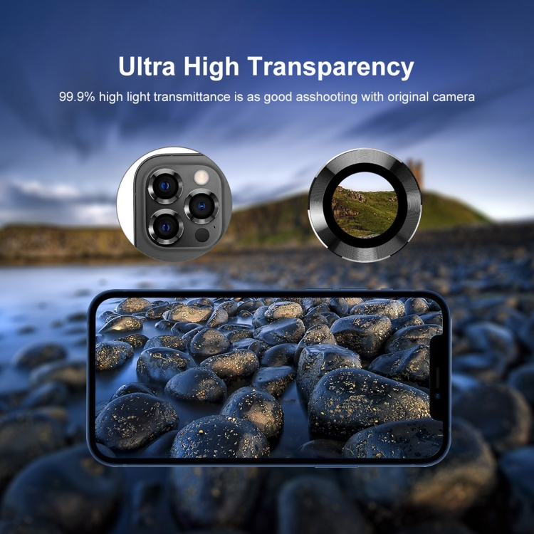 For iPhone 12 Pro ENKAY Hat-Prince Aluminium Alloy + Tempered Glass Camera Lens Cover Full Coverage Protector(Black) For iPhone 12 Pro ENKAY Hat-Prince Aluminium Alloy + Tempered Glass Camera Lens Cover Full Coverage Protector(Black)