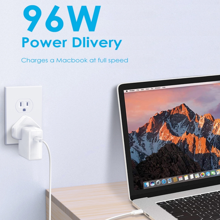 PD-96W 96W PD USB-C / Type-C Laptop Power Adapter for MacBook Pro 16 inch (A2141), Plug Size:US Plug PD-96W 96W PD USB-C / Type-C Laptop Power Adapter for MacBook Pro 16 inch (A2141), Plug Size:US Plug