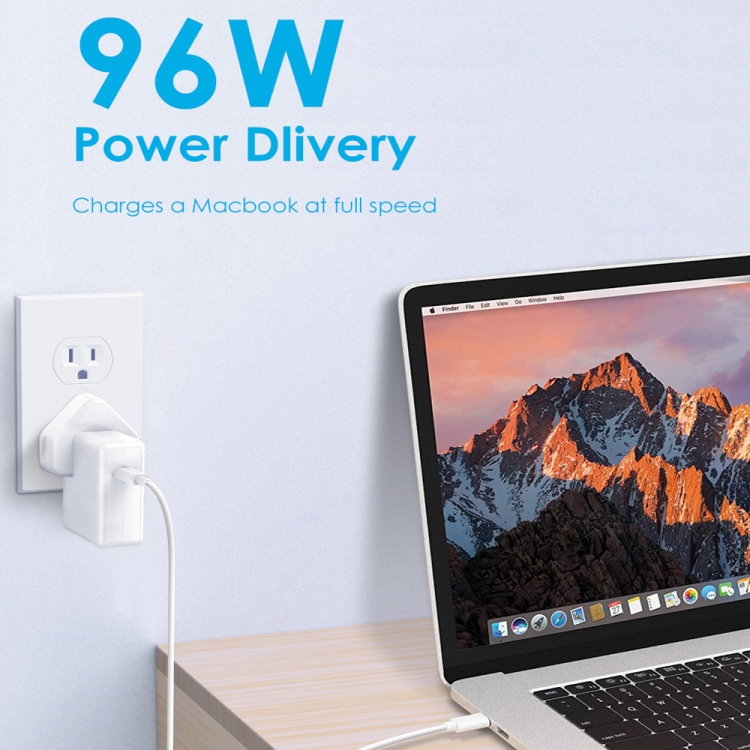 96W USB-C Power Adapter Type C Charger For apple MacBook Pro 16+Cable A2166