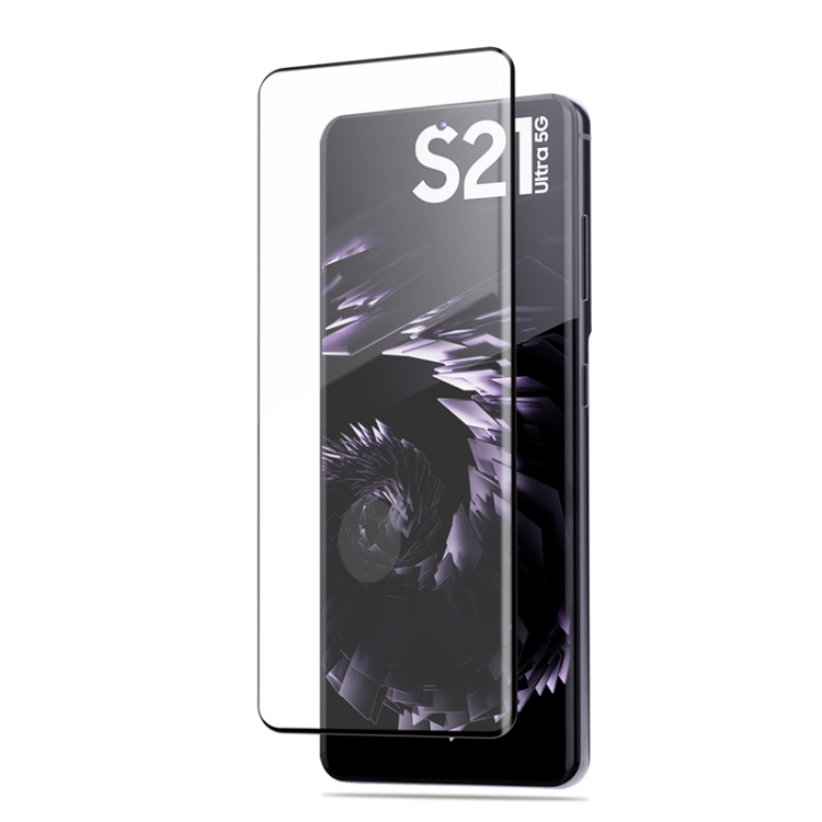 Pour Samsung Galaxy S21 Ultra / S30 Ultra Mocolo 0.33mm 9H 3D Film de verre  trempé en plein écran Curved Ecran Training, déverrouillage d'empreintes  digitales