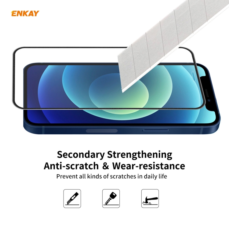 For iPhone 12 / 12 Pro 5pcs ENKAY Hat-Prince 0.2mm 9H Titanium Alloy Curved Edge Explosion-proof Tempered Glass Full Coverage Screen Protector(Black) For iPhone 12 / 12 Pro 5pcs ENKAY Hat-Prince 0.2mm 9H Titanium Alloy Curved Edge Explosion-proof Tempered Glass Full Coverage Screen Protector(Black)