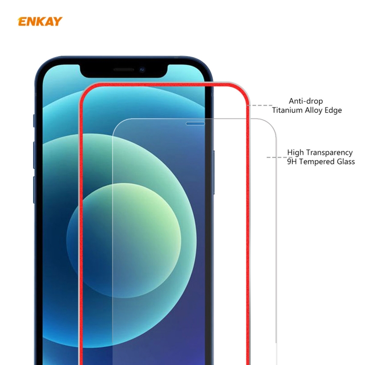 For iPhone 12 / 12 Pro 10pcs ENKAY Hat-Prince 0.2mm 9H Titanium Alloy Curved Edge Explosion-proof Tempered Glass Full Coverage Screen Protector(Red) For iPhone 12 / 12 Pro 10pcs ENKAY Hat-Prince 0.2mm 9H Titanium Alloy Curved Edge Explosion-proof Tempered Glass Full Coverage Screen Protector(Red)