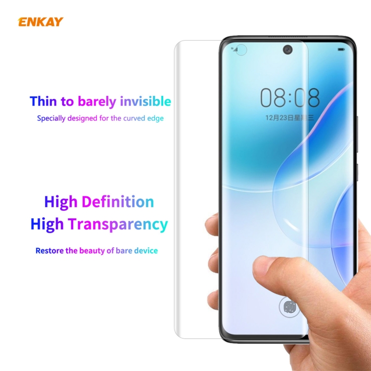 For Huawei Nova 8 2 PCS ENKAY Hat-Prince 3D Full Screen PET Curved