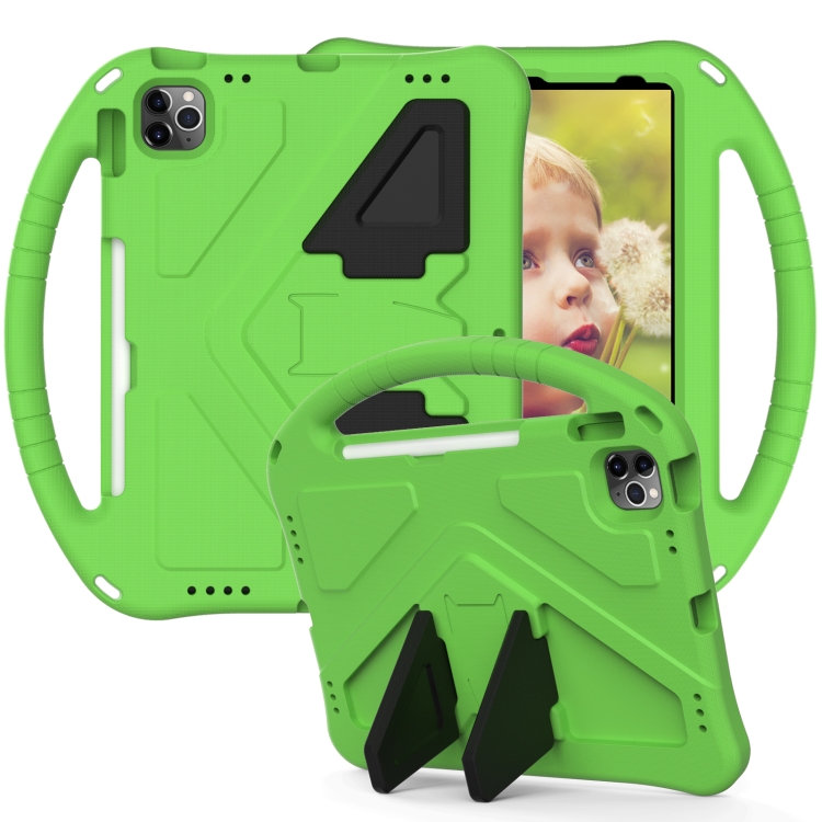 For iPad Pro 11(2020&2018) EVA Flat Anti Falling Protective Tablet Case Shell with Holder(Green) For iPad Pro 11(2020&2018) EVA Flat Anti Falling Protective Tablet Case Shell with Holder(Green)