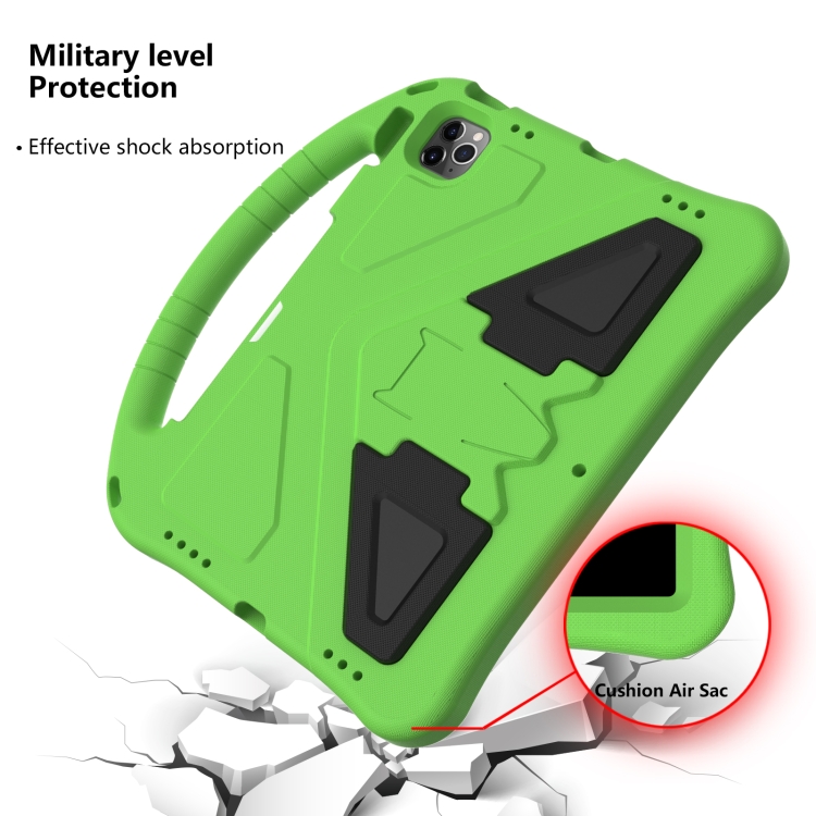 For iPad Pro 11(2020&2018) EVA Flat Anti Falling Protective Tablet Case Shell with Holder(Green) For iPad Pro 11(2020&2018) EVA Flat Anti Falling Protective Tablet Case Shell with Holder(Green)