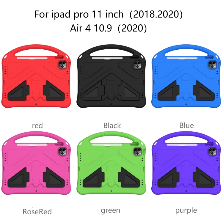 For iPad Pro 11(2020&2018) EVA Flat Anti Falling Protective Tablet Case Shell with Holder(Green) For iPad Pro 11(2020&2018) EVA Flat Anti Falling Protective Tablet Case Shell with Holder(Green)