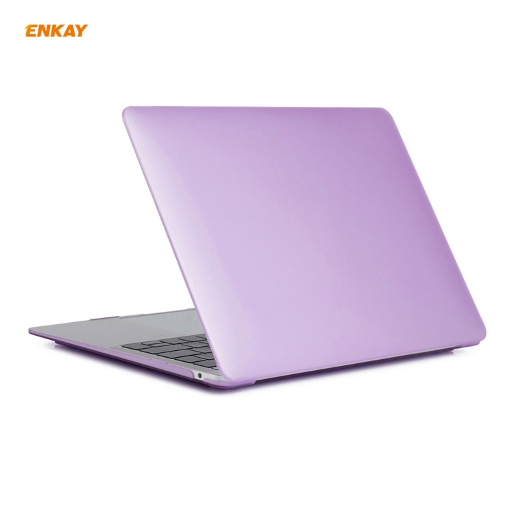 ENKAY 3 in 1 Matte Laptop Protective Case + EU Version TPU Keyboard Film + Anti-dust Plugs Set for MacBook Air 13.3 inch A2179 & A2337 (2020)(Purple) ENKAY 3 in 1 Matte Laptop Protective Case + EU Version TPU Keyboard Film + Anti-dust Plugs Set for MacBook Air 13.3 inch A2179 & A2337 (2020)(Purple)