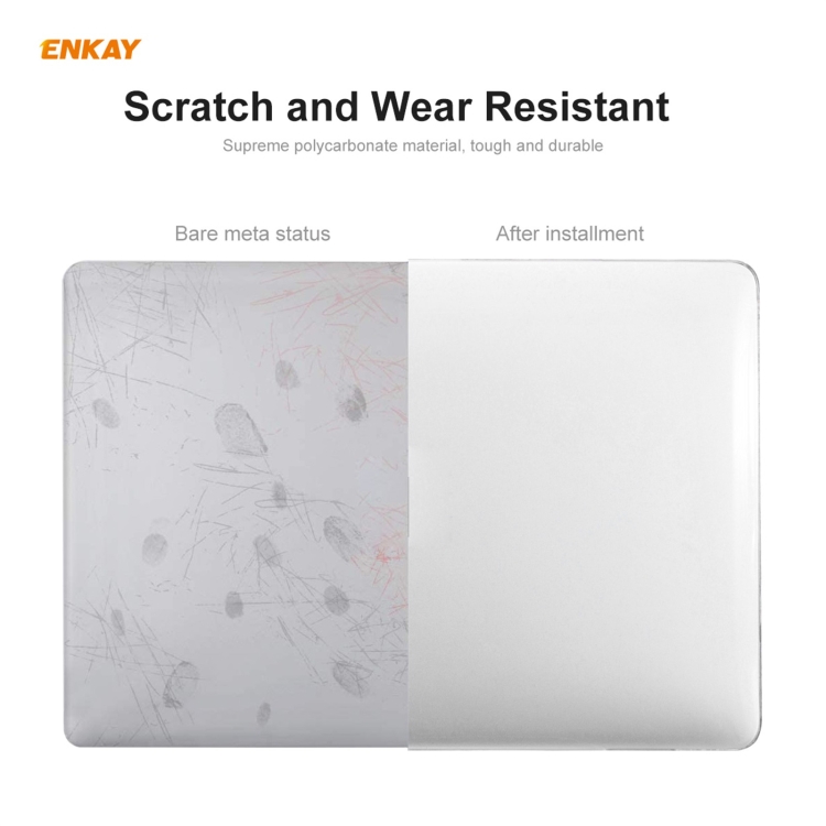 ENKAY 3 in 1 Crystal Laptop Protective Case + EU Version TPU Keyboard Film + Anti-dust Plugs Set for MacBook Pro 16 inch A2141 (with Touch Bar)(Transparent) ENKAY 3 in 1 Crystal Laptop Protective Case + EU Version TPU Keyboard Film + Anti-dust Plugs Set for MacBook Pro 16 inch A2141 (with Touch Bar)(Transparent)