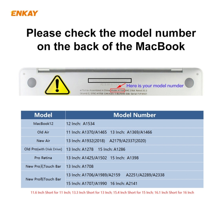 ENKAY 3 in 1 Crystal Laptop Protective Case + EU Version TPU Keyboard Film + Anti-dust Plugs Set for MacBook Pro 16 inch A2141 (with Touch Bar)(Transparent) ENKAY 3 in 1 Crystal Laptop Protective Case + EU Version TPU Keyboard Film + Anti-dust Plugs Set for MacBook Pro 16 inch A2141 (with Touch Bar)(Transparent)