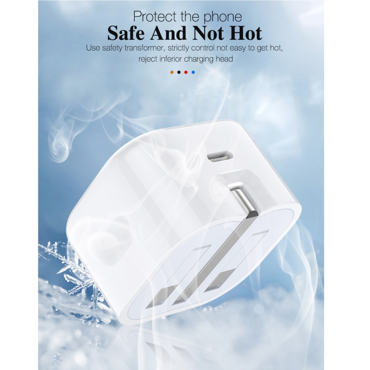 A2344 18W PD 3.0 Type-C / USB-C Interface Travel Charger, UK Plug A2344 18W PD 3.0 Type-C / USB-C Interface Travel Charger, UK Plug