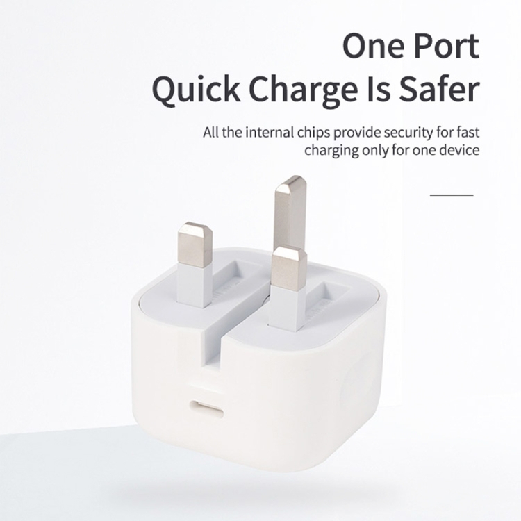 A2344 18W PD 3.0 Type-C / USB-C Interface Travel Charger, UK Plug A2344 18W PD 3.0 Type-C / USB-C Interface Travel Charger, UK Plug