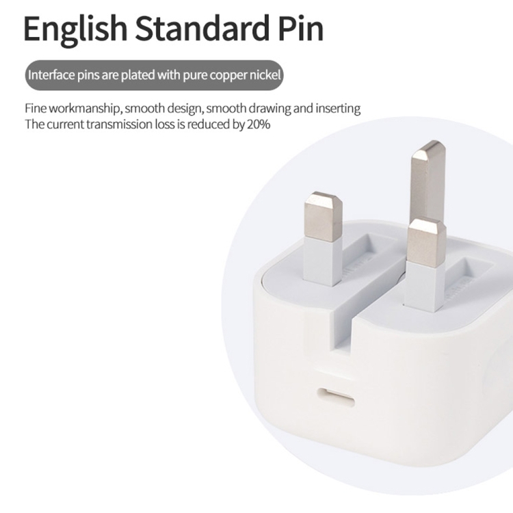 A2344 18W PD 3.0 Type-C / USB-C Interface Travel Charger, UK Plug A2344 18W PD 3.0 Type-C / USB-C Interface Travel Charger, UK Plug