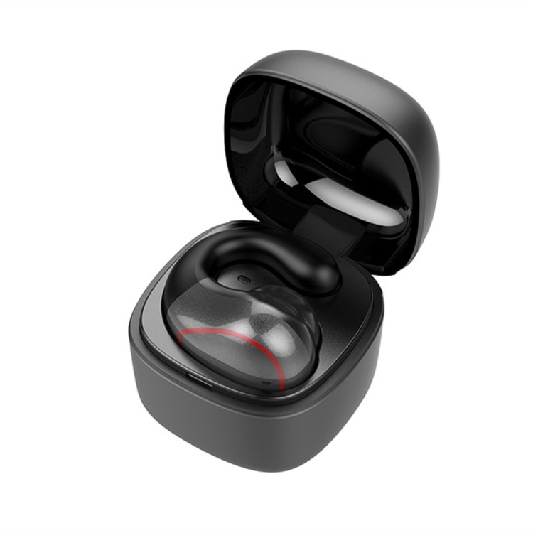 T25 Over-ear Bluetooth 5.0 Écouteur sans fil invisible à une oreille, appel  haute définition, écouteur à conduction osseuse super longue veille (gris)
