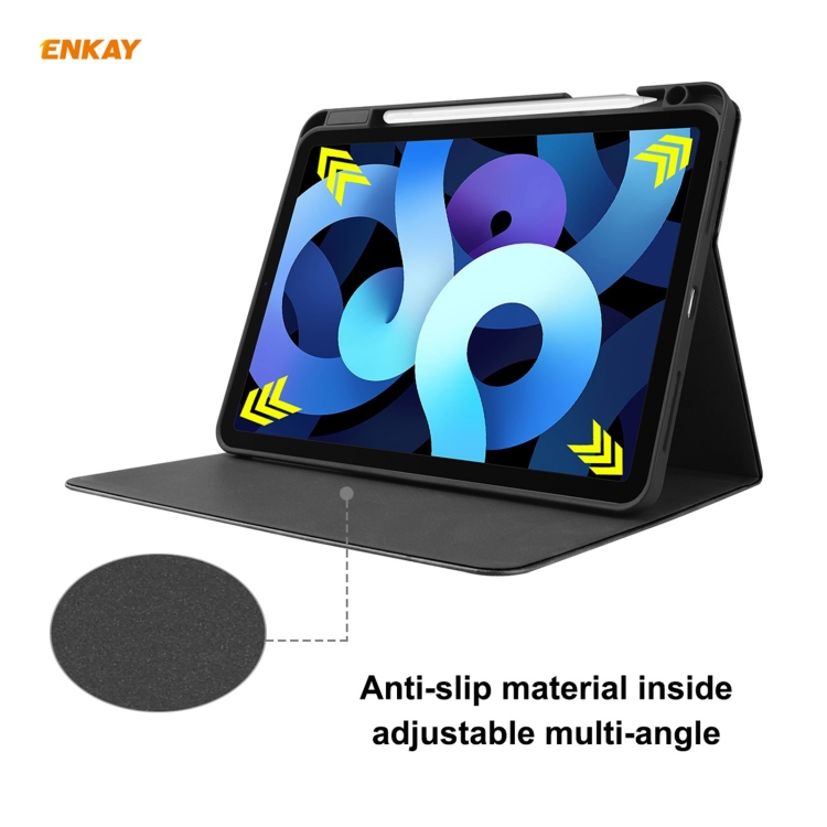 ENKAY ENK-8024 Cow Texture PU Leather + TPU Smart Case with Pen Slot foriPad Air 2022 / 2020 10.9 / iPad Pro 11 (2018)(Green) ENKAY ENK-8024 Cow Texture PU Leather + TPU Smart Case with Pen Slot foriPad Air 2022 / 2020 10.9 / iPad Pro 11 (2018)(Green)