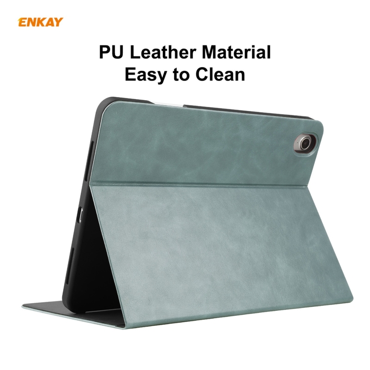 ENKAY ENK-8024 Cow Texture PU Leather + TPU Smart Case with Pen Slot foriPad Air 2022 / 2020 10.9 / iPad Pro 11 (2018)(Green) ENKAY ENK-8024 Cow Texture PU Leather + TPU Smart Case with Pen Slot foriPad Air 2022 / 2020 10.9 / iPad Pro 11 (2018)(Green)