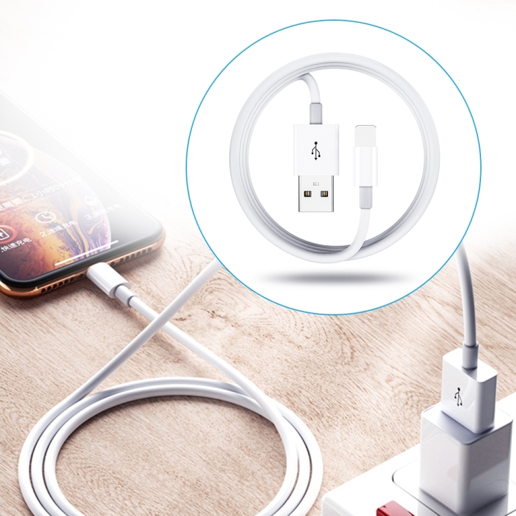 Dual USB Portable Travel Charger + 1 Meter USB to 8 Pin Data Cable, US Plug(White) Dual USB Portable Travel Charger + 1 Meter USB to 8 Pin Data Cable, US Plug(White)