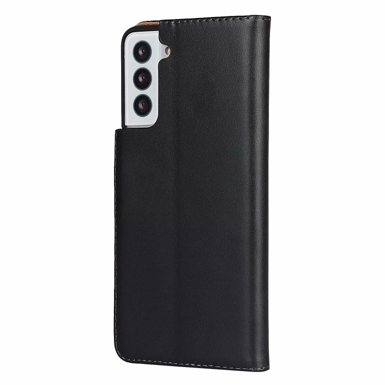 Plain Texture Cowhide Leather Horizontal Flip Case with Magnetic Clasp & Holder & Card Slots & Wallet For Samsung Galaxy S21 Plus 5G(Black) Plain Texture Cowhide Leather Horizontal Flip Case with Magnetic Clasp & Holder & Card Slots & Wallet For Samsung Galaxy S21 Plus 5G(Black)