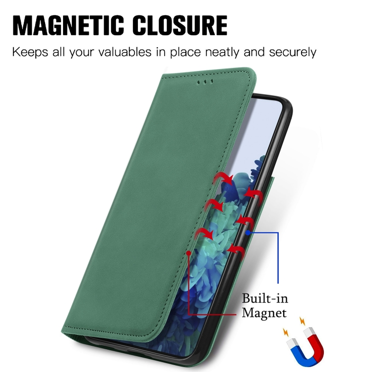 For Samsung Galaxy S21 Plus Retro Skin Feel Business Magnetic Horizontal Flip Leather Case with Holder & Card Slots & Wallet & Photo Frame(Green) For Samsung Galaxy S21 Plus Retro Skin Feel Business Magnetic Horizontal Flip Leather Case with Holder & Card Slots & Wallet & Photo Frame(Green)