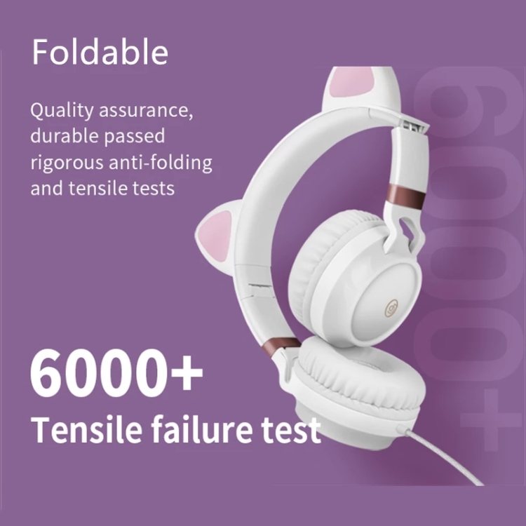 P28 Cat Ear Wired Headphone Music Stereo Headset with Microphone P28 Cat Ear Wired Headphone Music Stereo Headset with Microphone