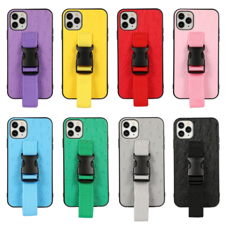For iPhone 12 Pro Max Sport Armband PC + PU Leather Back Cover Case with Strap & Holder Function(Purple) For iPhone 12 Pro Max Sport Armband PC + PU Leather Back Cover Case with Strap & Holder Function(Purple)